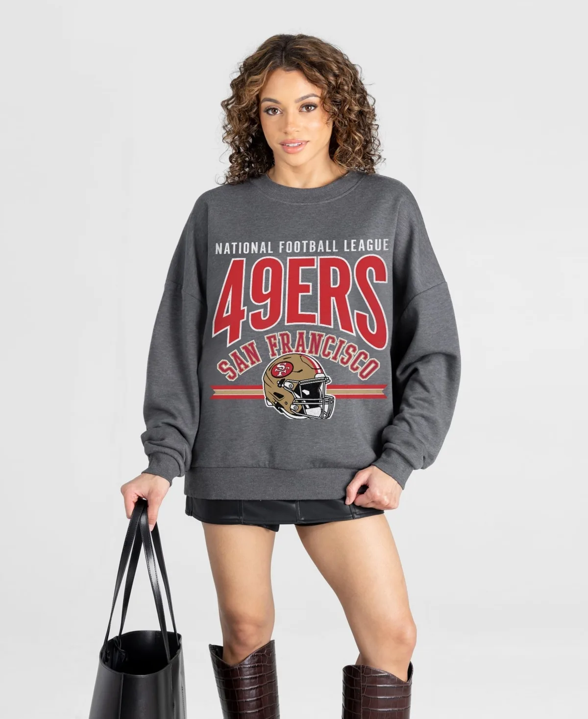 San Francisco 49ers Kickoff Classic Oversized Premium Drop Shoulder Sweatshirt