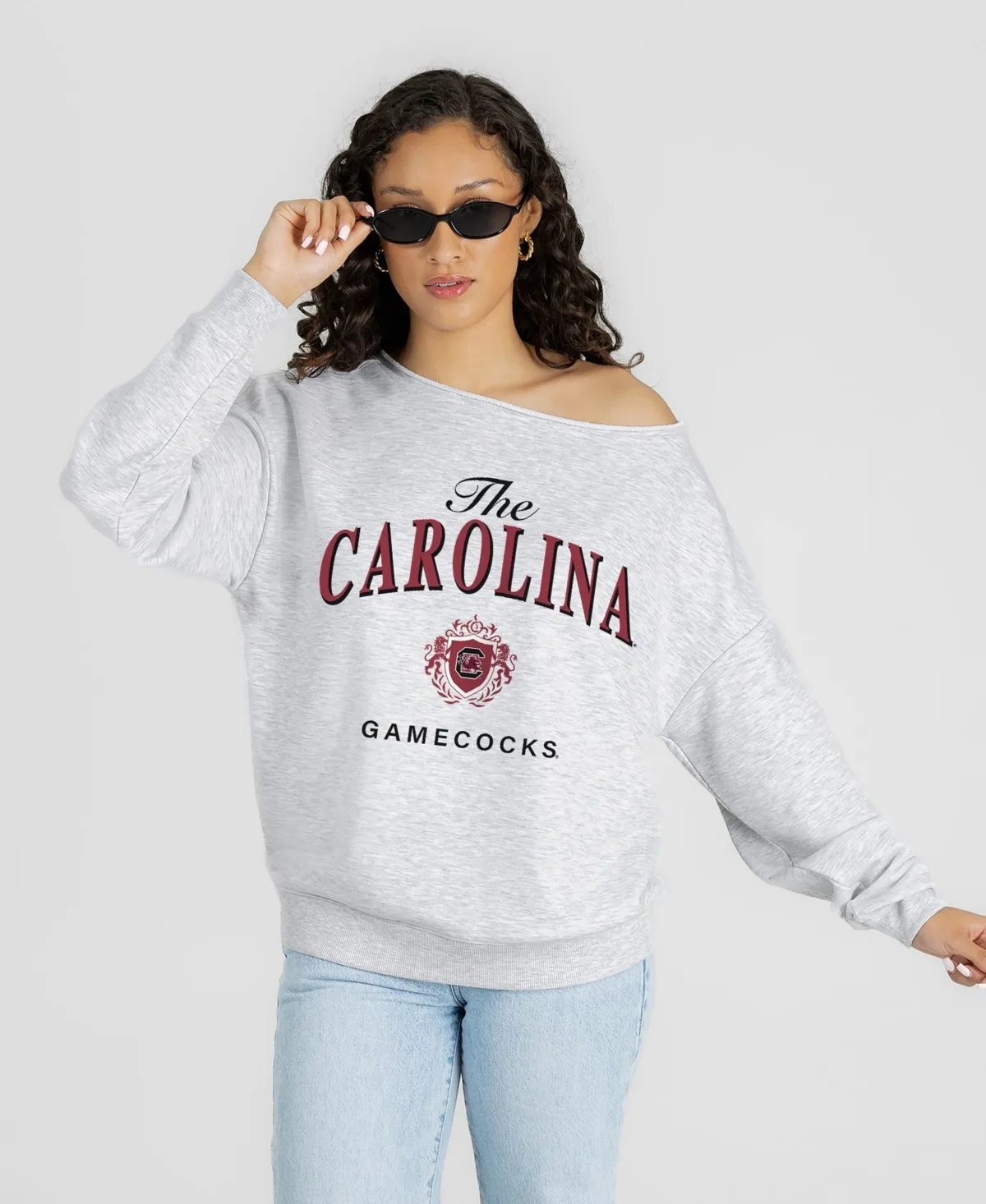 South Carolina Gamecocks Offsides Energy Off-Shoulder Sweatshirt