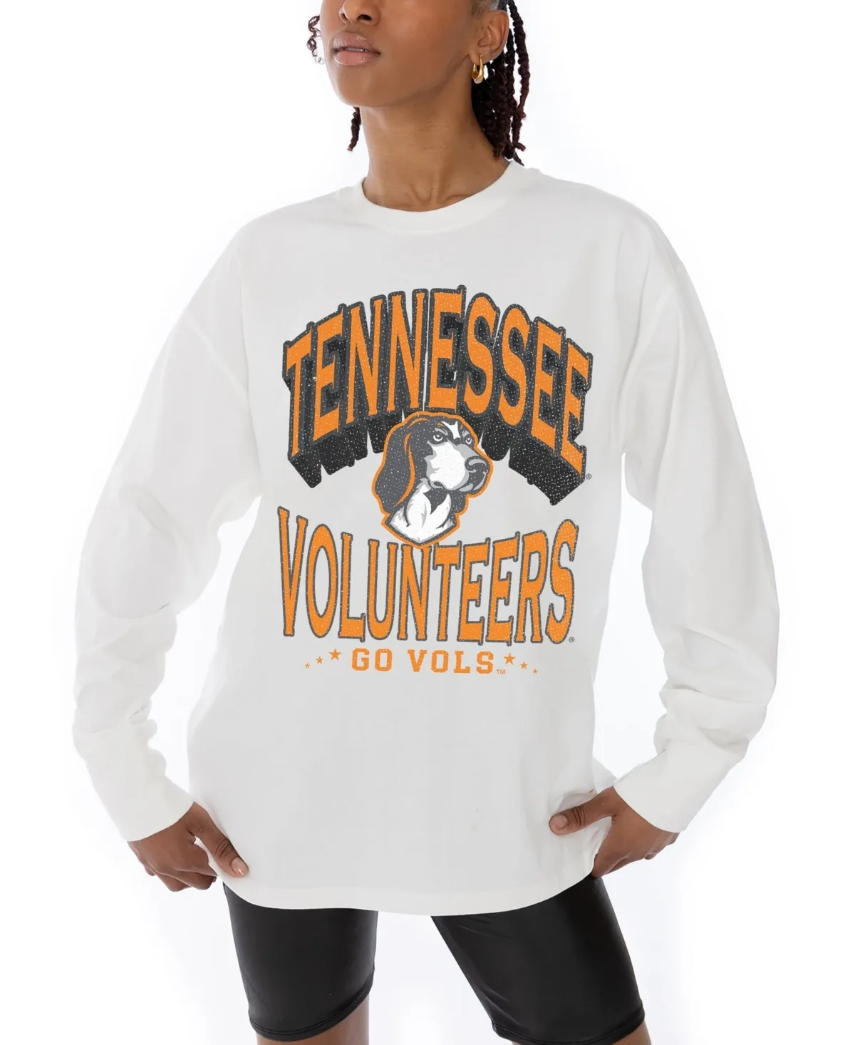 Tennessee Volunteers Midweight Oversized Long-Sleeve T-Shirt by Gameday Couture
