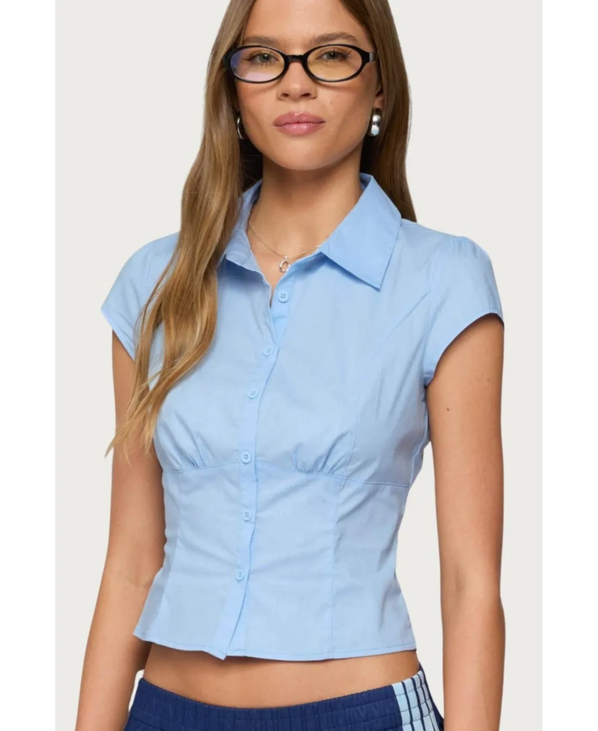 Massie Tailored Button Up Shirt by Edikted