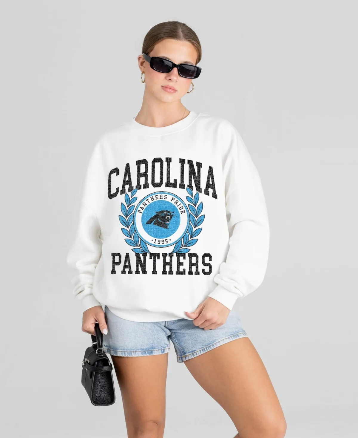 Carolina Panthers Gold Standard Oversized Premium Drop Shoulder Sweatshirt