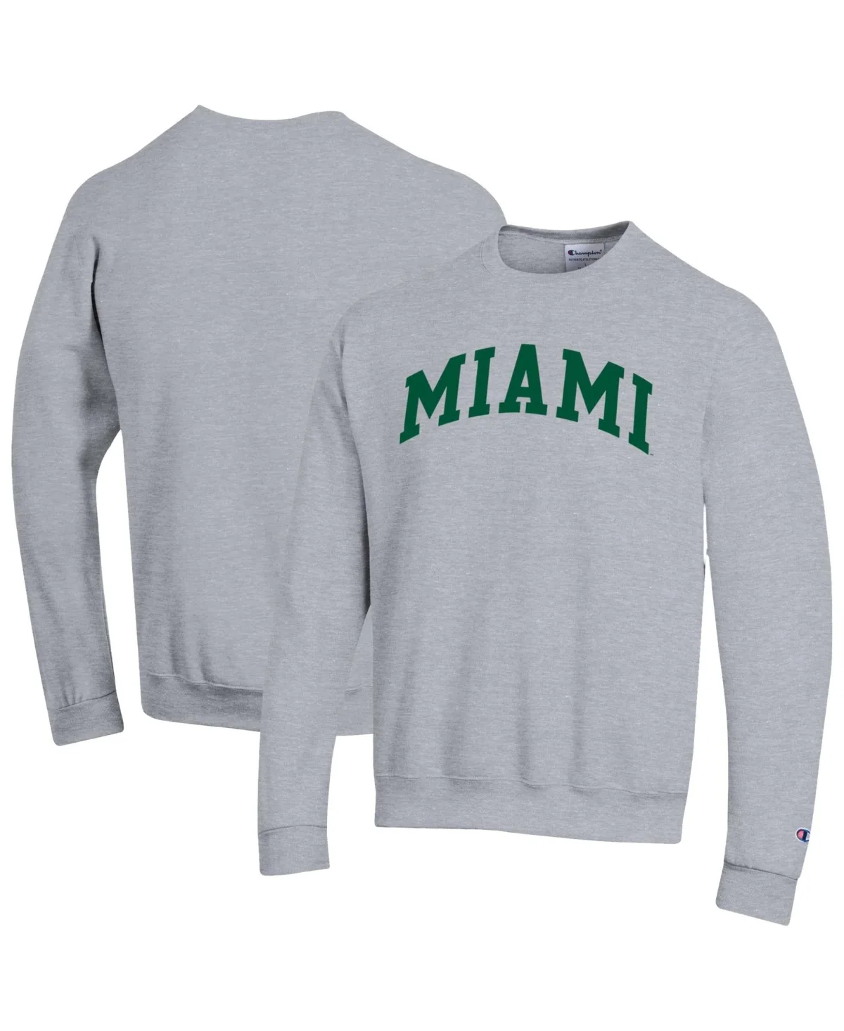 Miami Hurricanes Basic Arch Fleece Pullover Sweatshirt