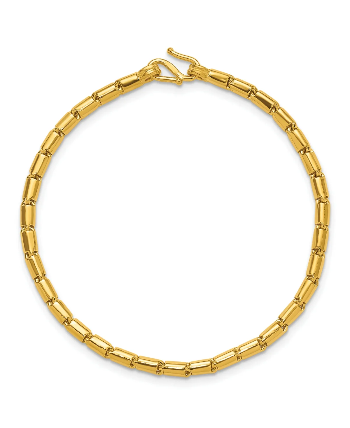 Round Barrel Chain Bracelet in 24k Yellow Gold by Macy's
