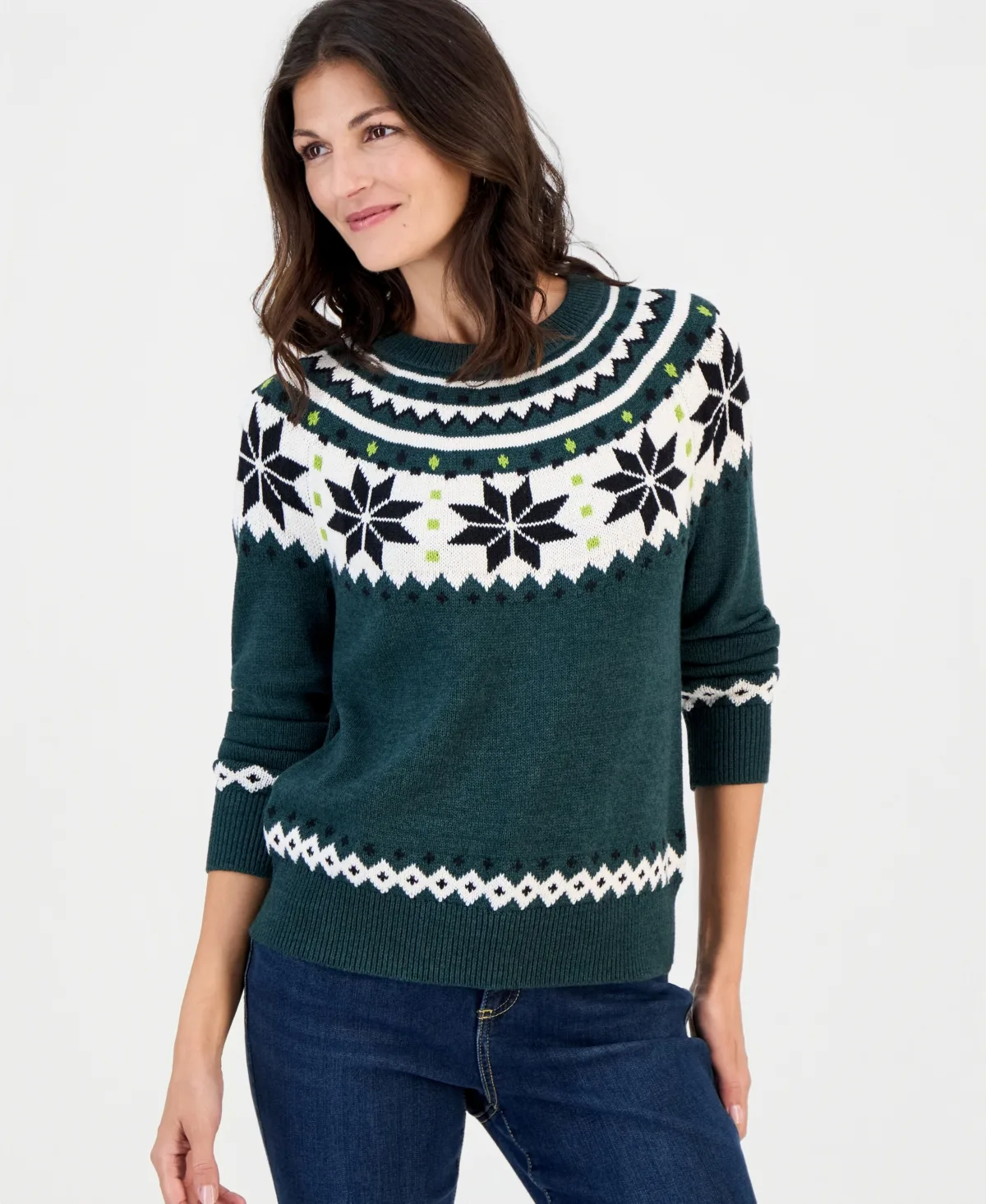 Fair Isle Crewneck Sweater