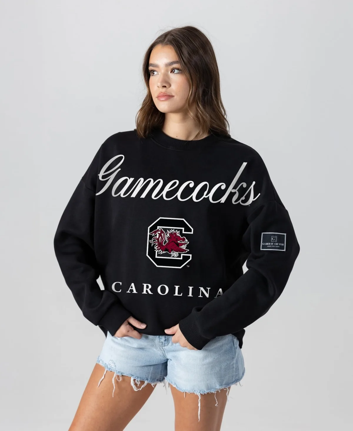 South Carolina Gamecocks Oversized Legacy Club Black Label Premium Fleece Sweatshirt