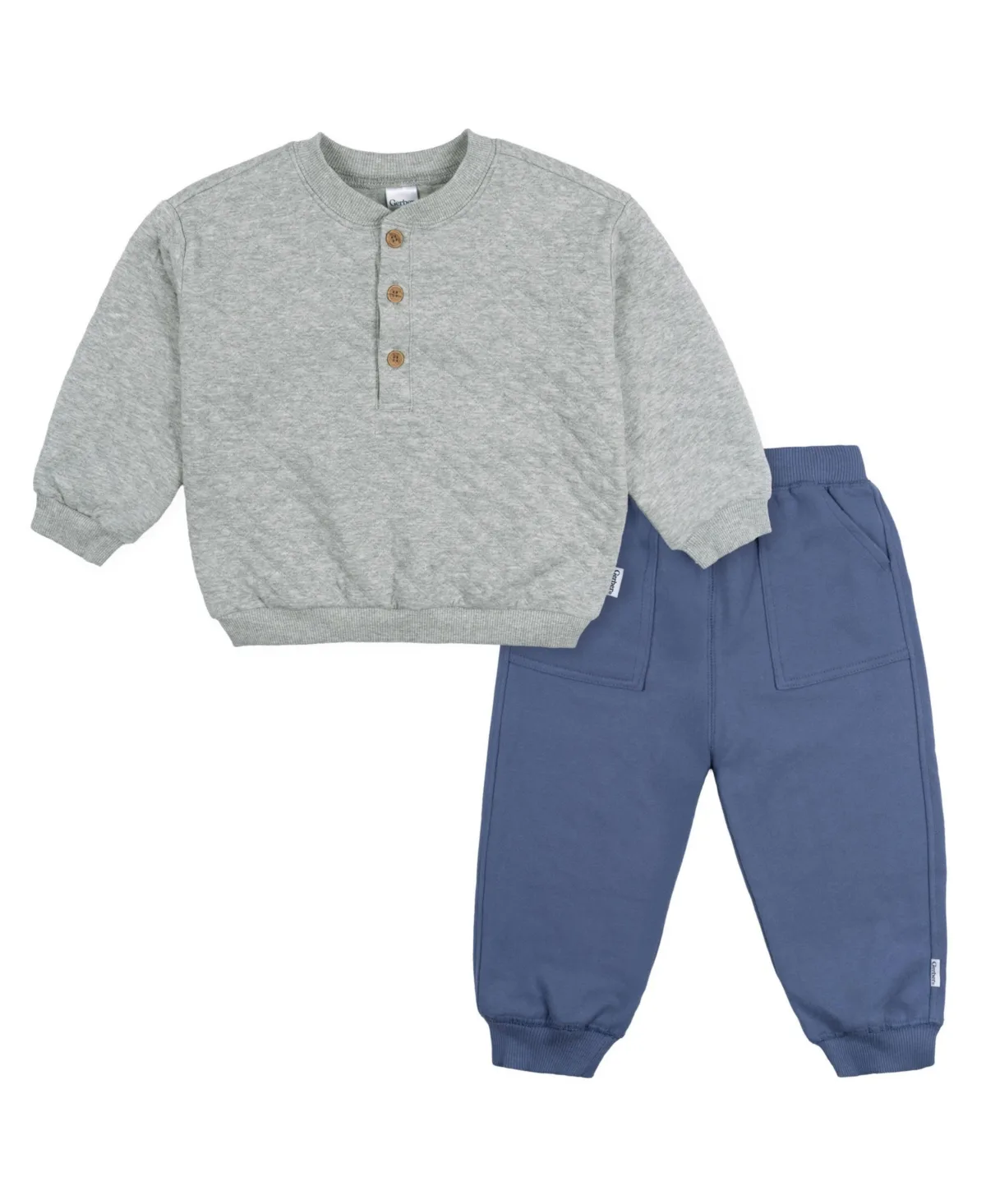 2-Piece Quilted Top and Jogger Set by Gerber
