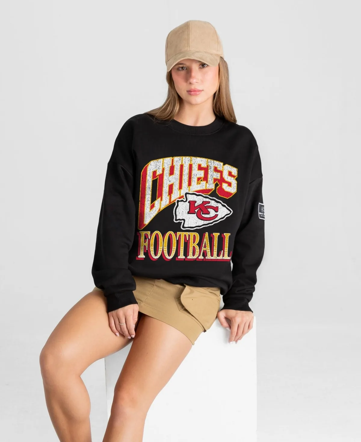 Kansas City Chiefs Victory Prime Black Label Premium Drop Shoulder Sweatshirt by Gameday Couture