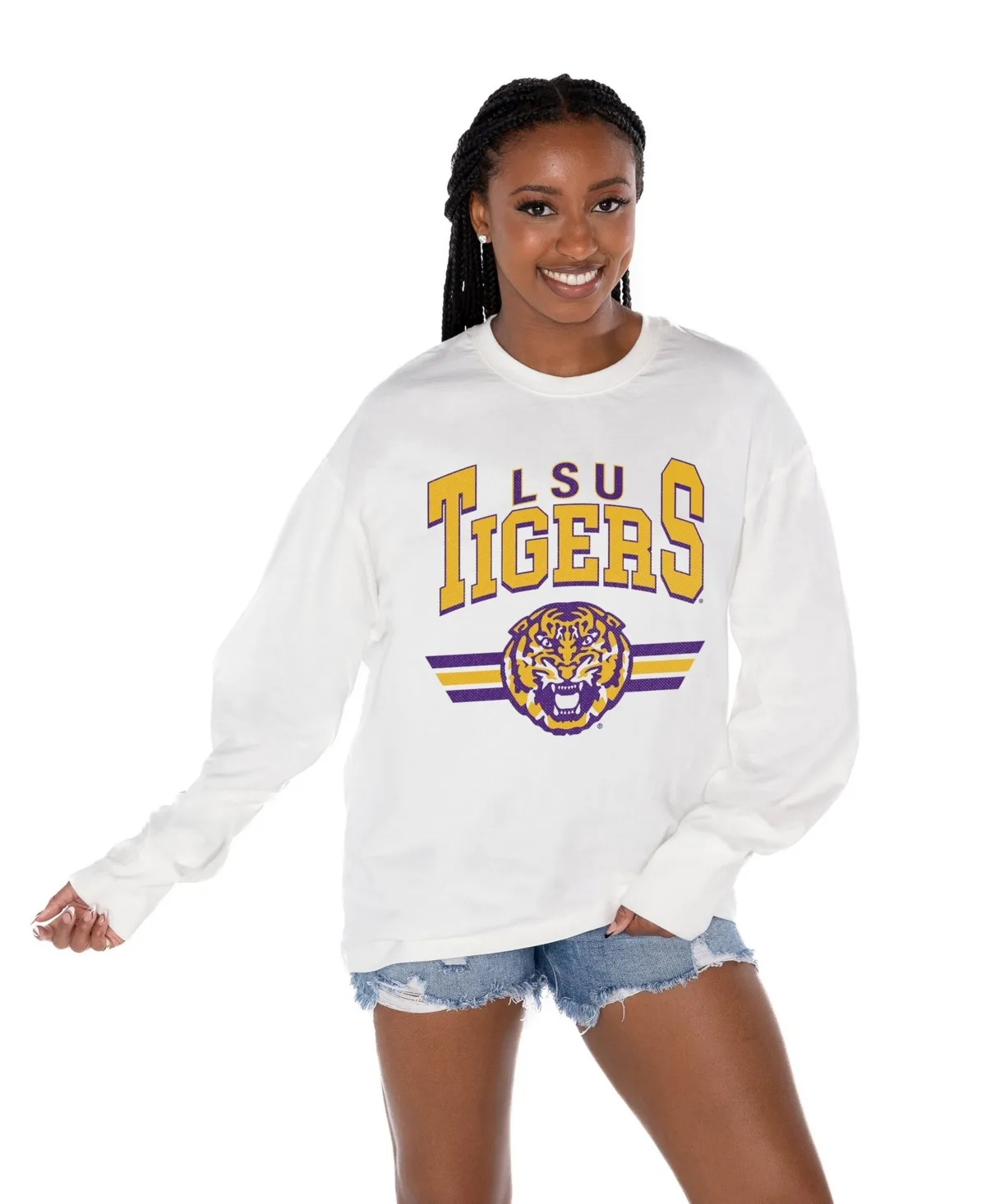 Lsu Tigers Oversized Swift Strike Long-Sleeve T-Shirt