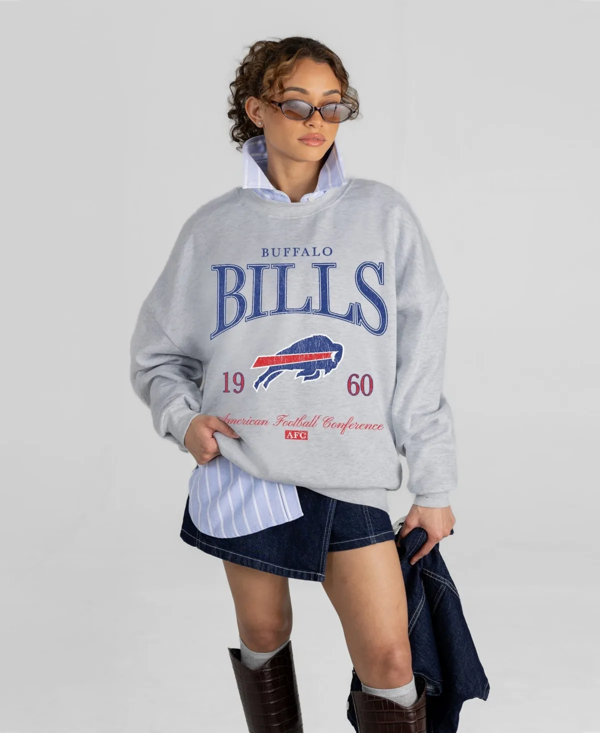 Buffalo Bills Instant Classic Oversized Premium Drop Shoulder Sweatshirt