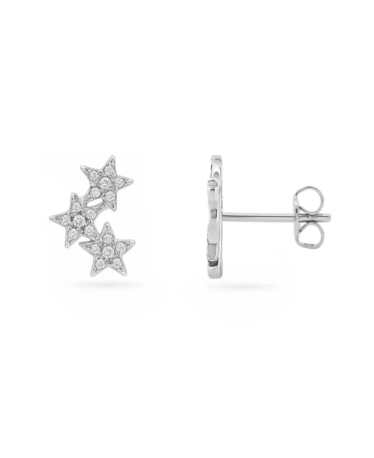 Cubic Zirconia Star Cluster Stud Earrings by Giani Bernini