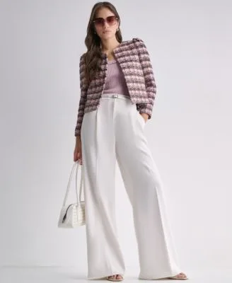 Novelty Open Front Blazer Suit by BCBG