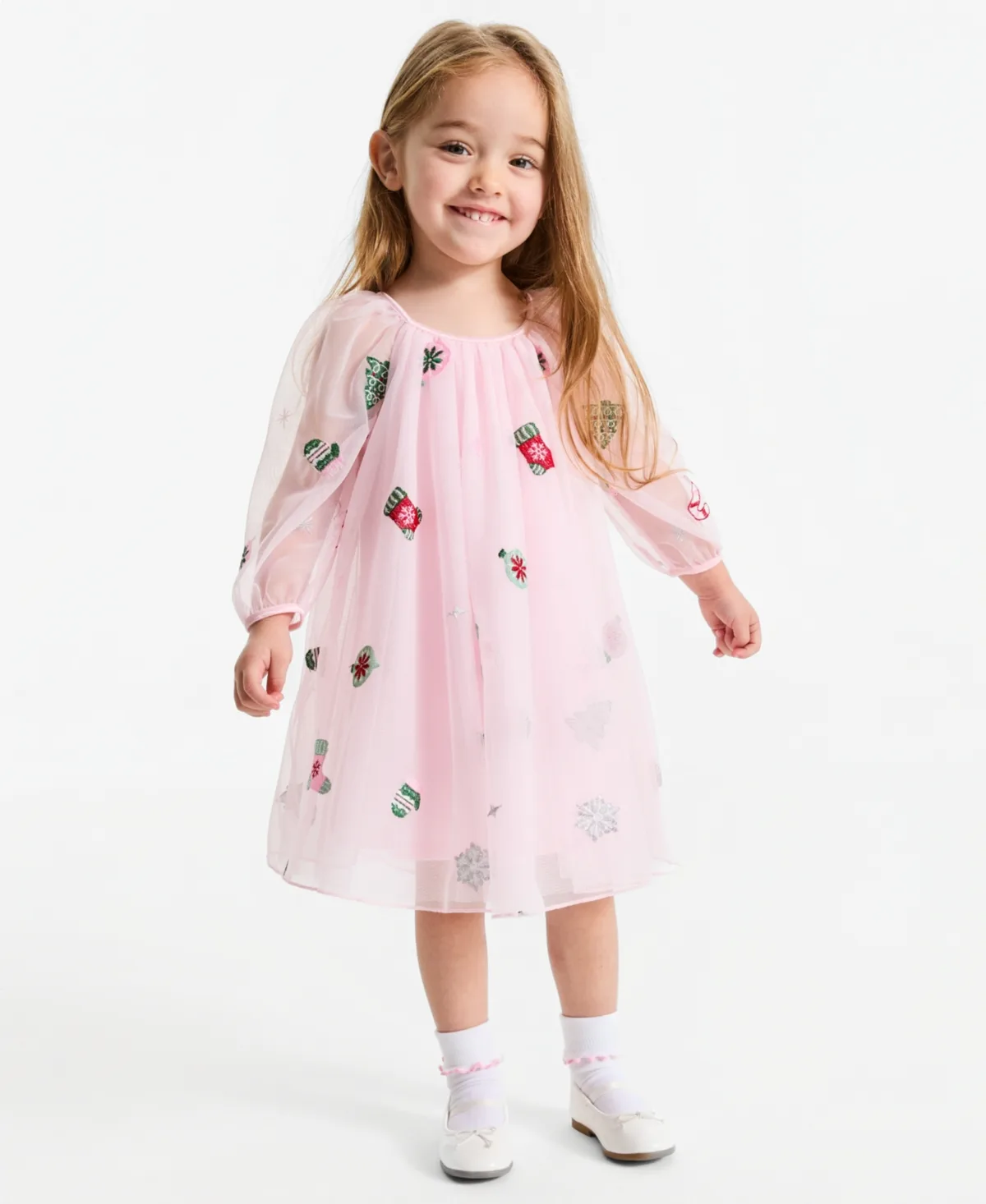 Holiday Long-Sleeve Tutu Dress by Epic Threads