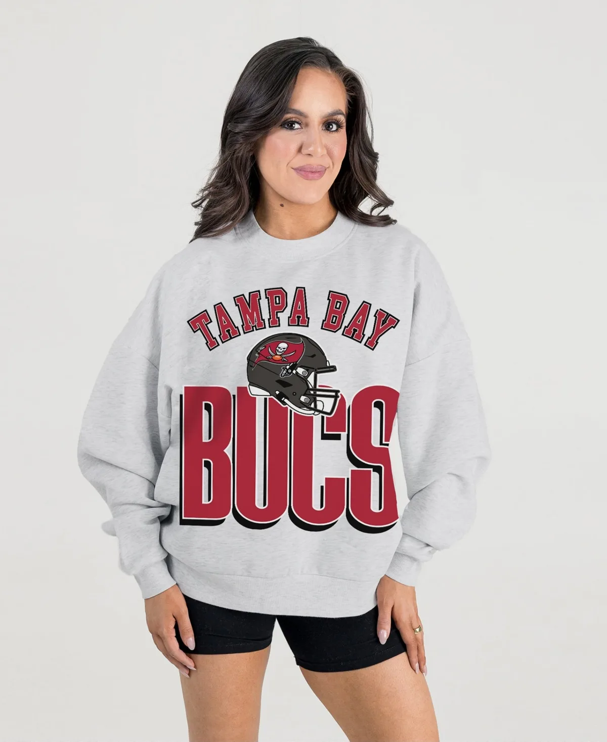 Tampa Bay Buccaneers Fierce Focus Premium Oversized Fleece Pullover Sweatshirt