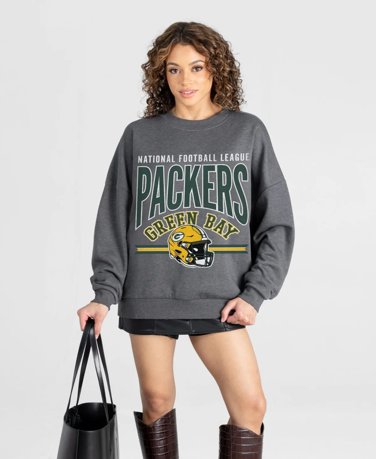 Green Bay Packers Kickoff Classic Oversized Premium Drop Shoulder Sweatshirt