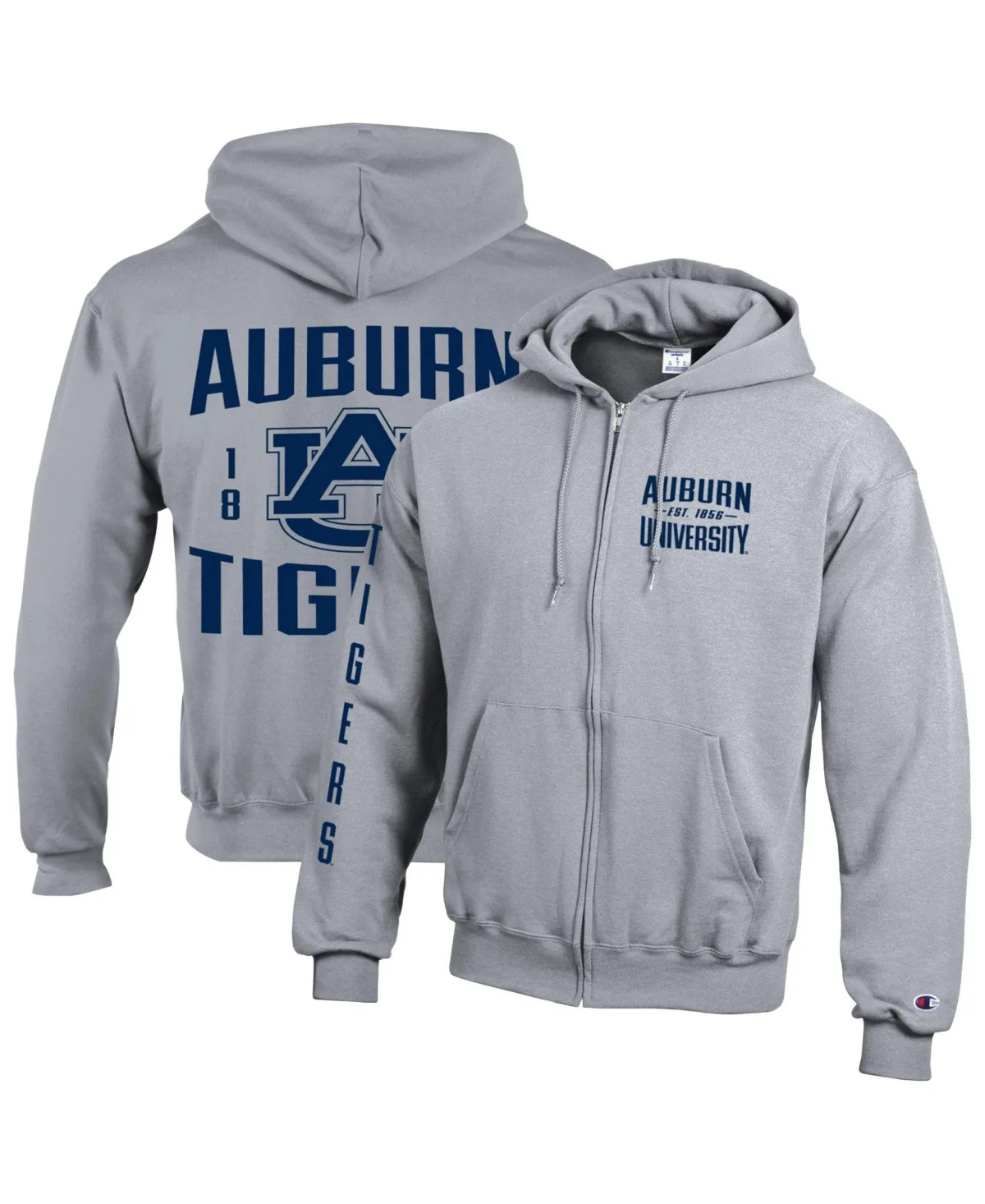 Auburn Tigers Varsity Powerblend Full-Zip Fleece Hoodie by Champion