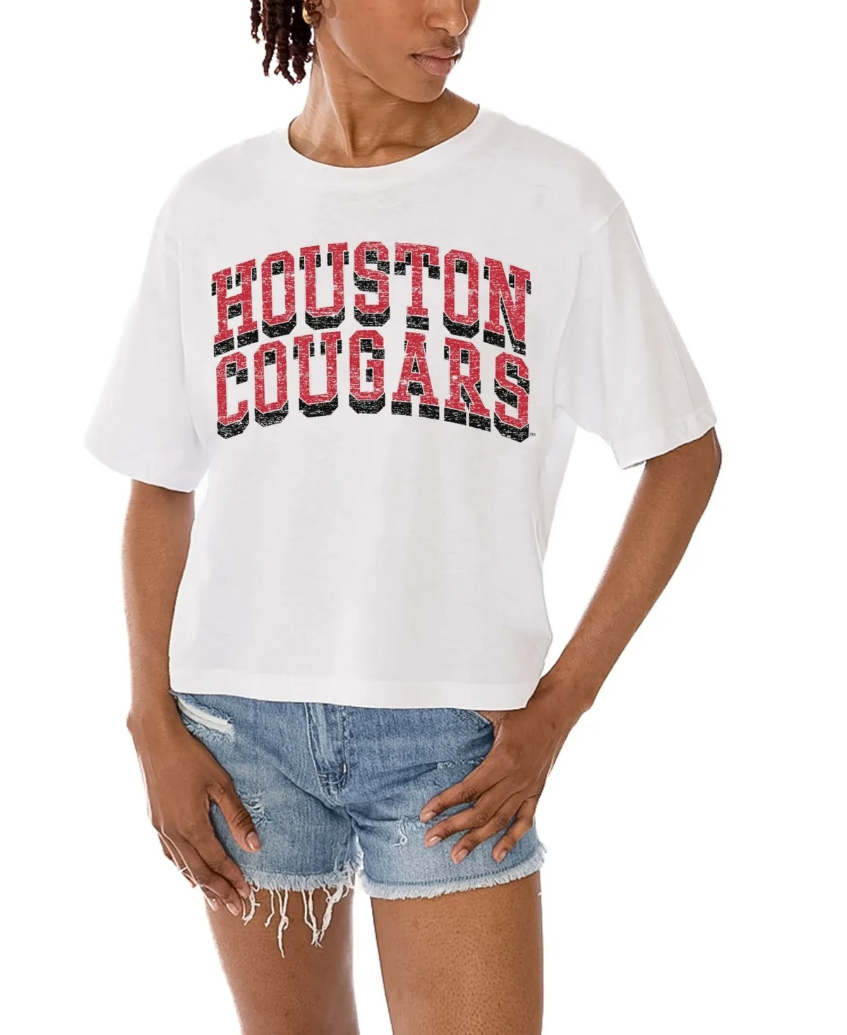 Houston Cougars Claim to Fame Boxy Cropped T-Shirt