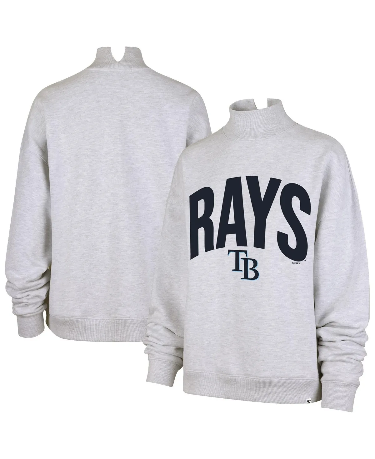 Tampa Bay Rays Subtle Muse Mock Neck Sweatshirt by 47 Brand