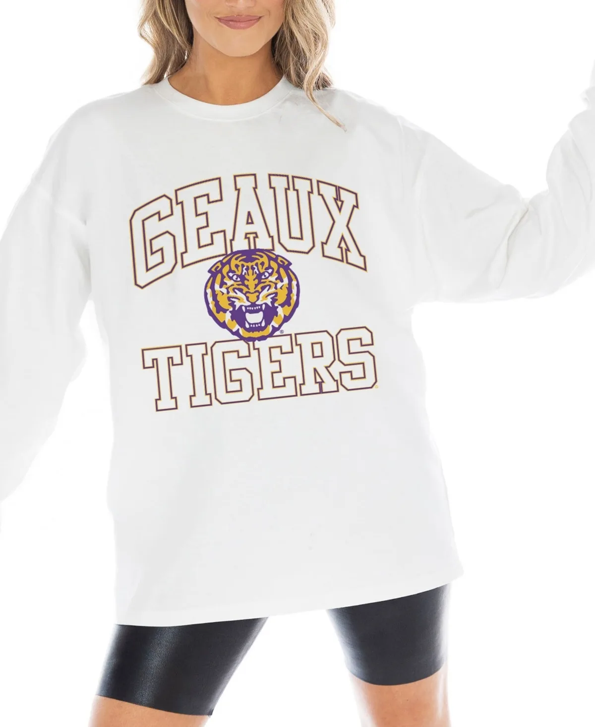 Lsu Tigers Mind Games Oversized Long-Sleeve T-Shirt