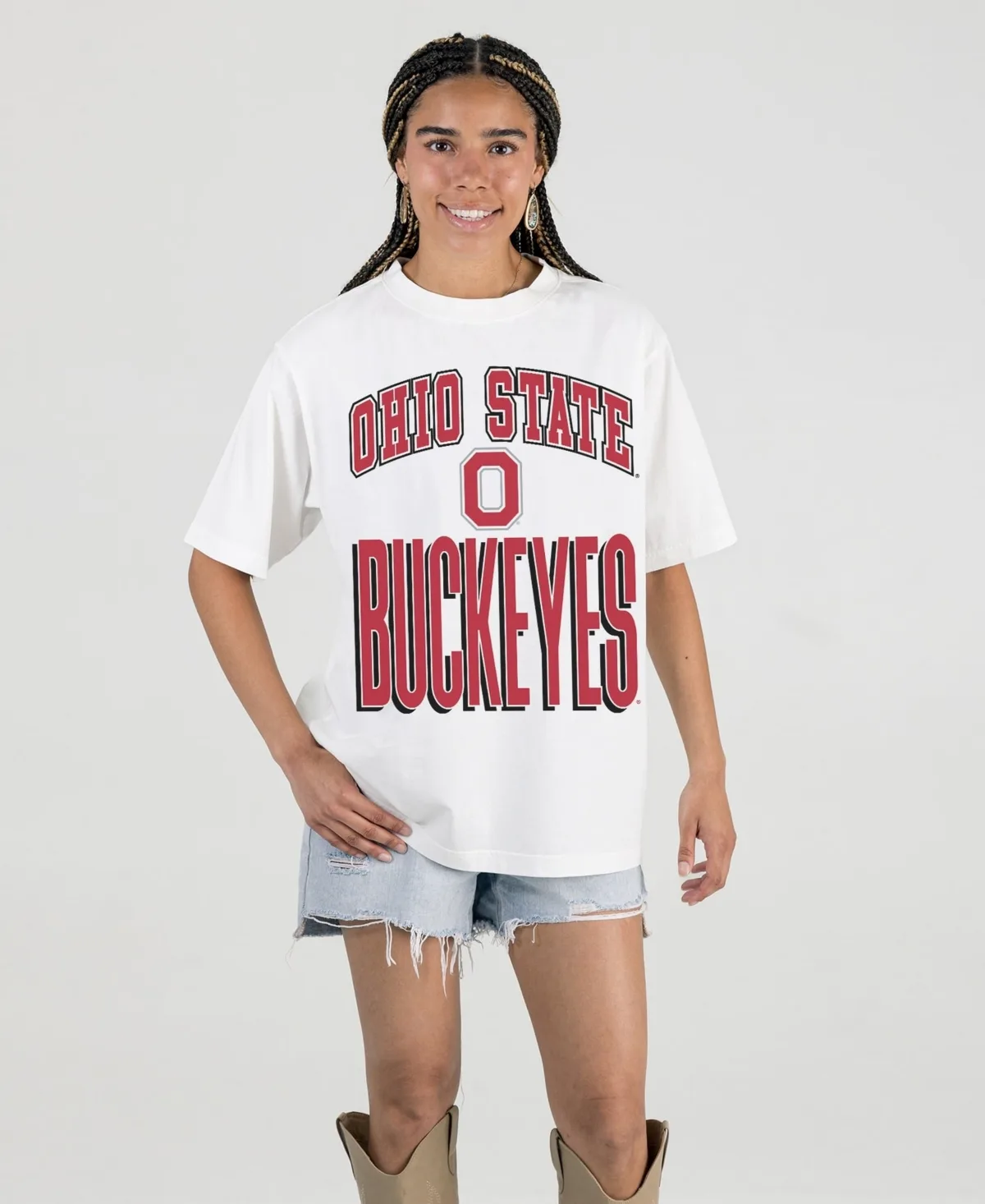 Ohio State Buckeyes Oversized Fierce Focus T-Shirt