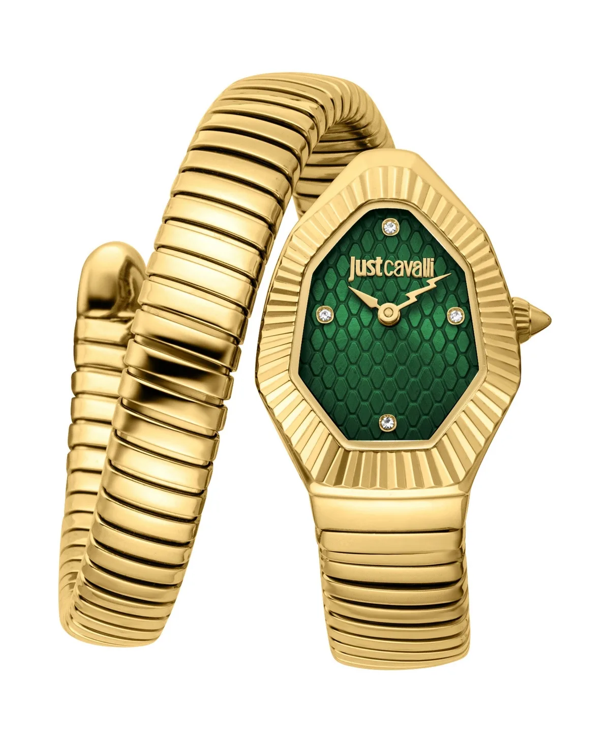 Quartz Gold Stainless Steel Bracelet Watch by Just Cavalli