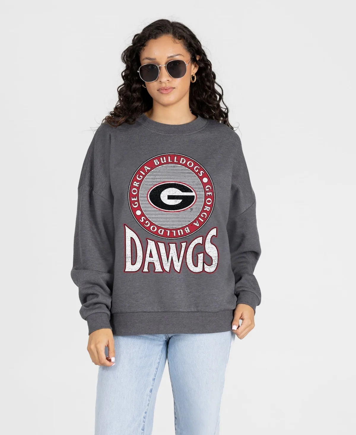 Georgia Bulldogs Saturday Seal Oversized Premium Drop Shoulder Sweatshirt