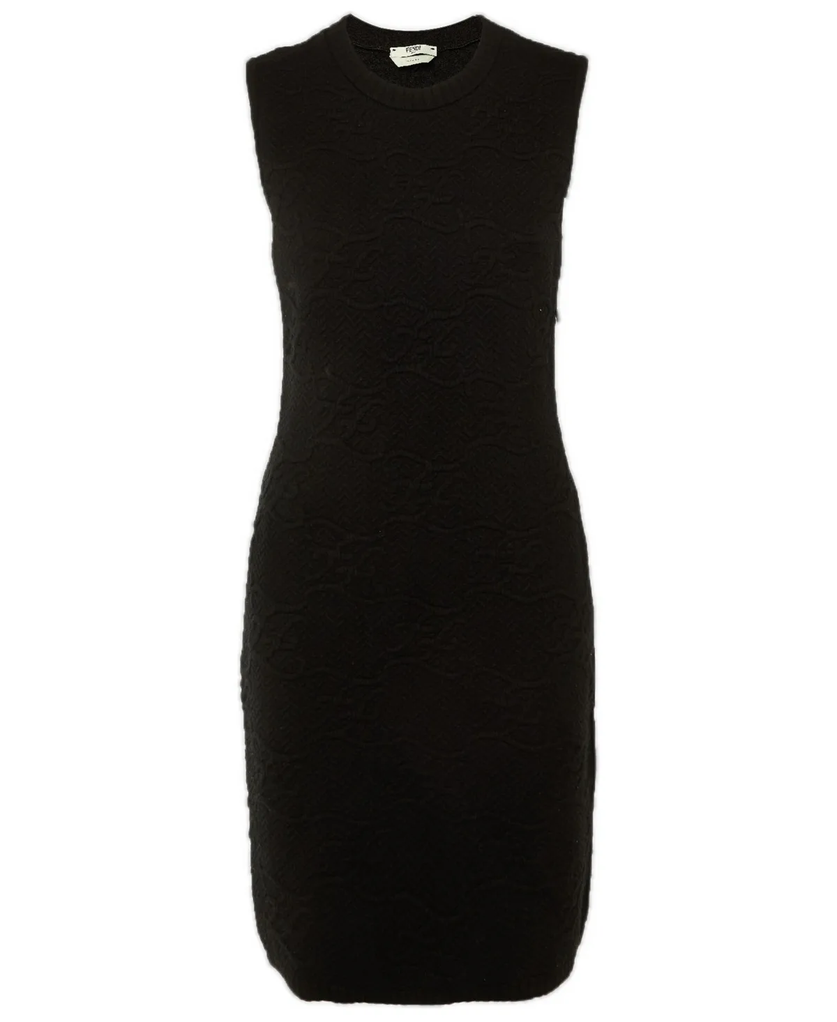 Pre-Owned Patterned Knit Short Dress by FENDI
