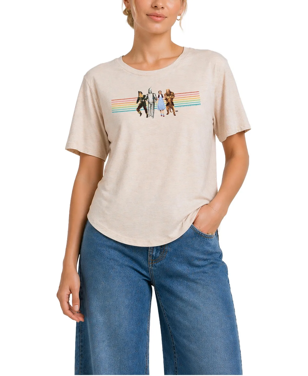 Rainbow Graphic Relaxed-Fit T-Shirt by Wizard of Oz