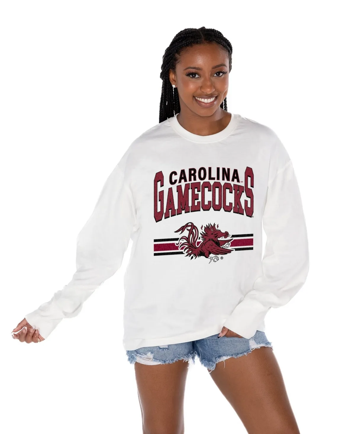 South Carolina Gamecocks Oversized Swift Strike Long-Sleeve T-Shirt
