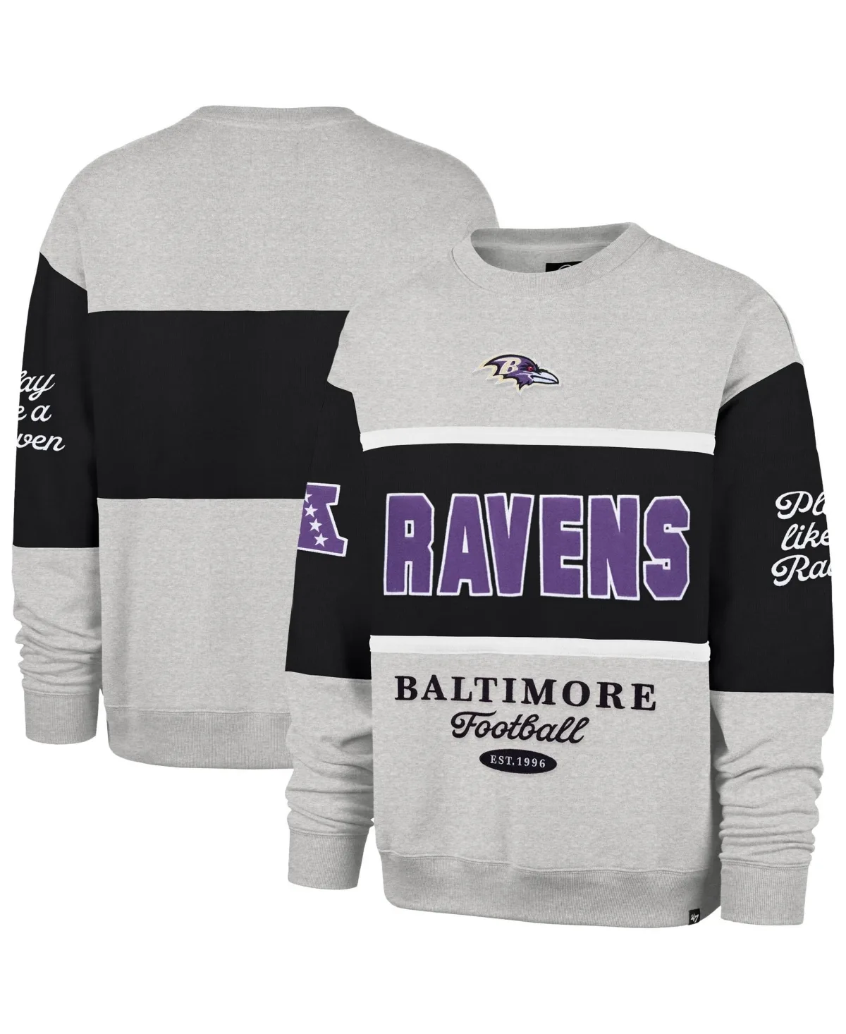 Baltimore Ravens Blockfield Maximalist Sweatshirt