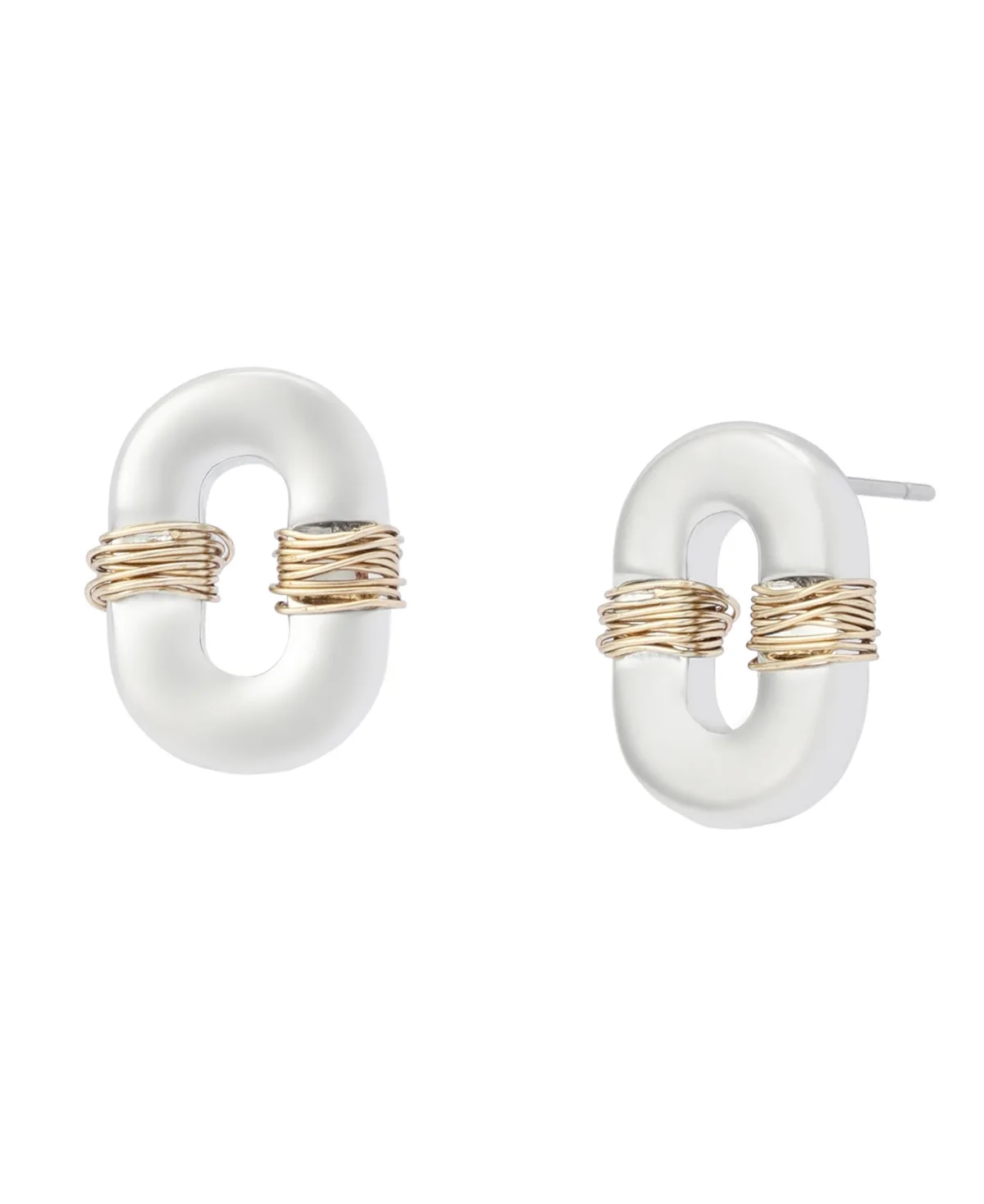Robert Lee Morris Soho Two-Tone Minimalist Stud Earrings by Lee