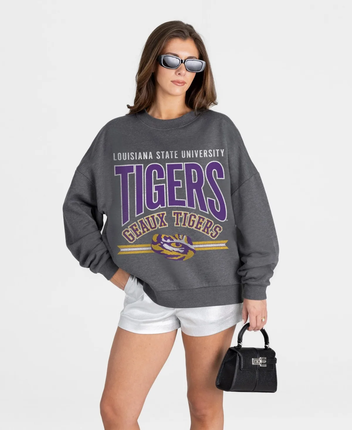Lsu Tigers Kickoff Classic Oversized Premium Drop Shoulder Sweatshirt