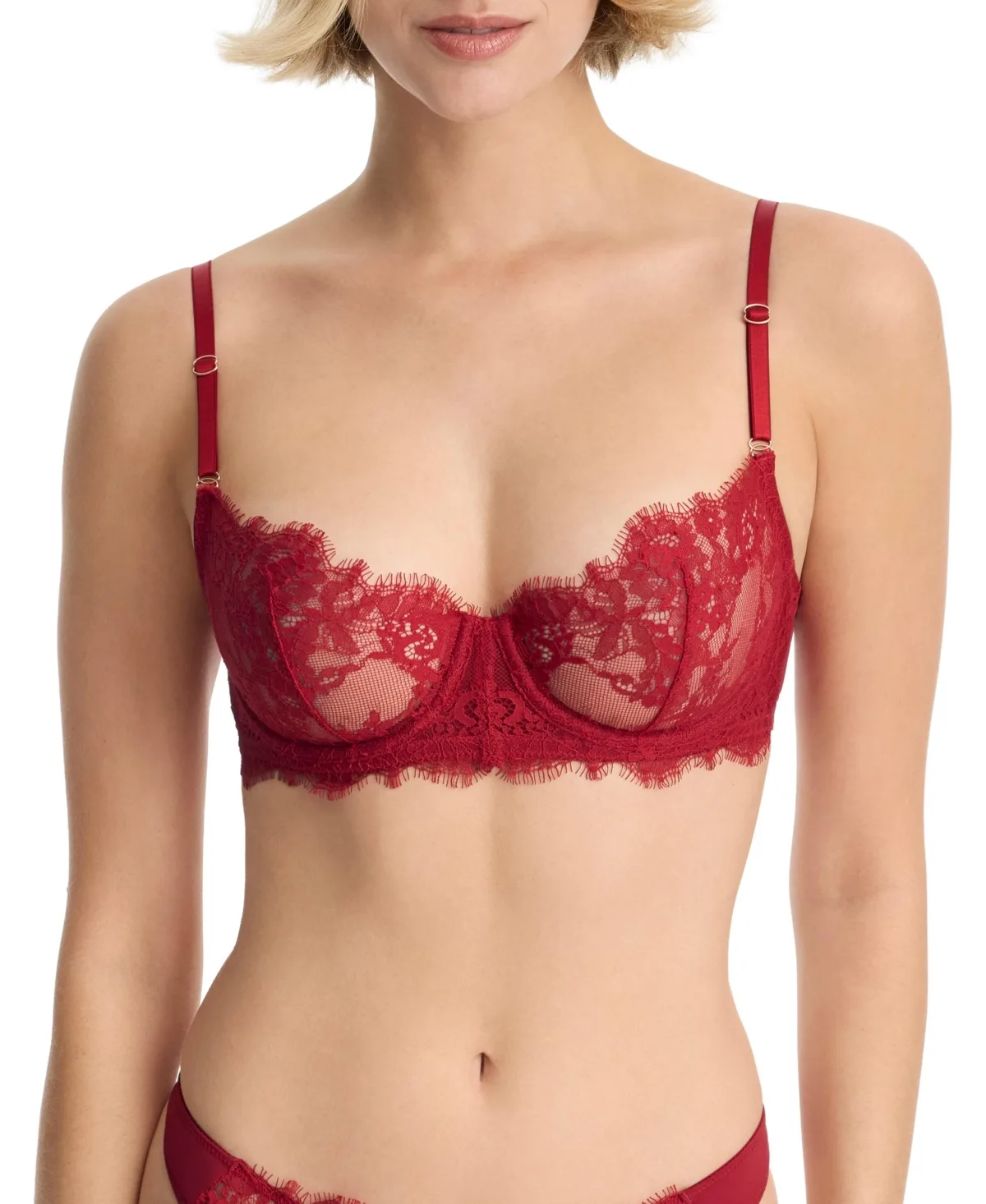 Entice Unlined Underwire Lace Balconette Bra by Skarlett Blue