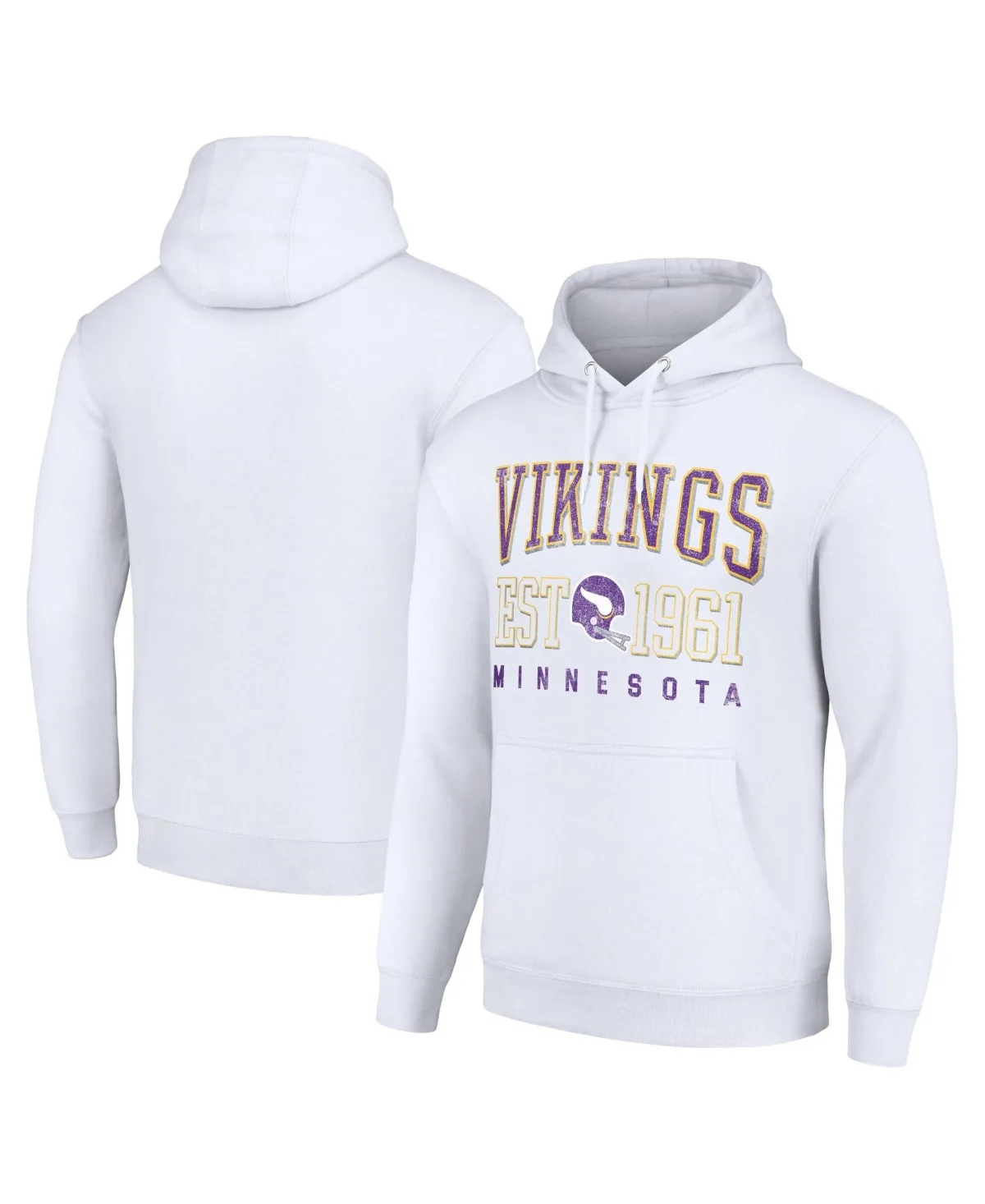 Minnesota Vikings Throwback Logo Pullover Hoodie by Starter