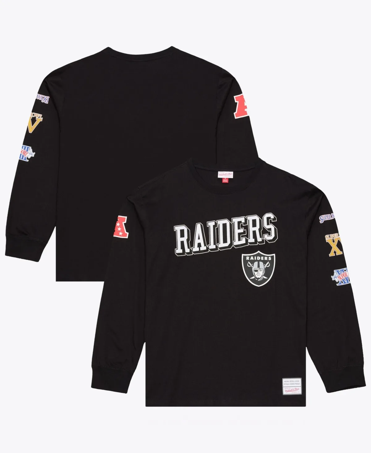 Las Vegas Raiders Training Camp Long-Sleeve T-Shirt by Mitchell & Ness