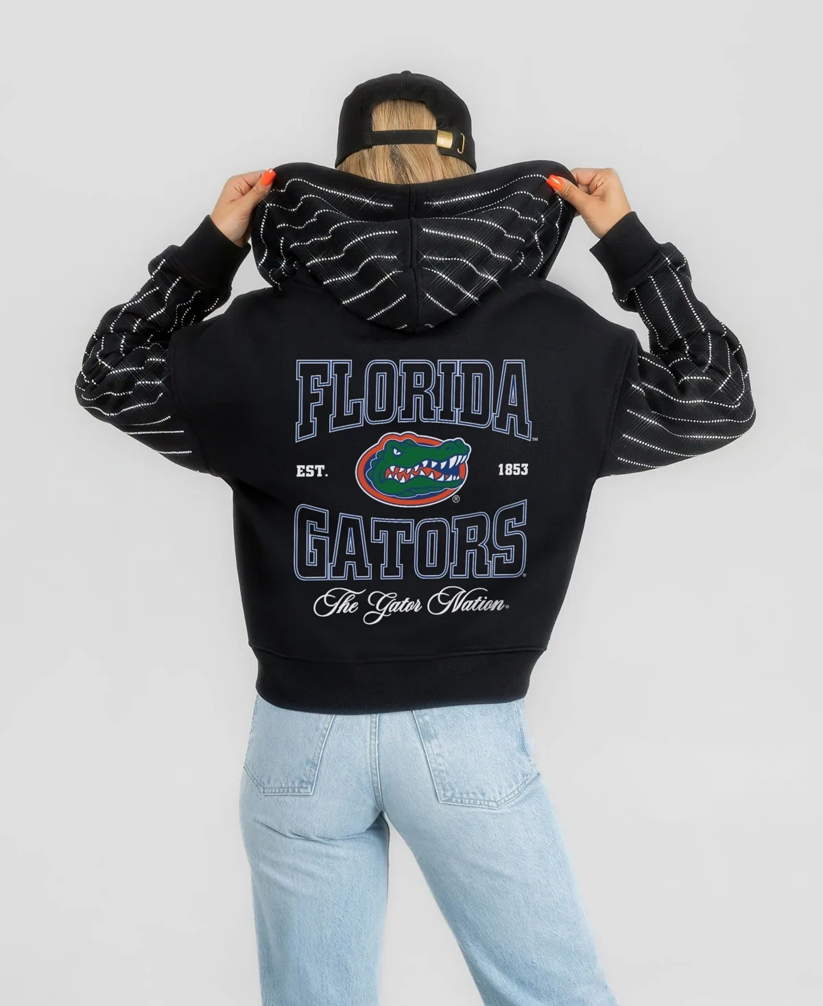 Florida Gators Eyes on the Prize Mid-Crop Full-Zip Hoodie