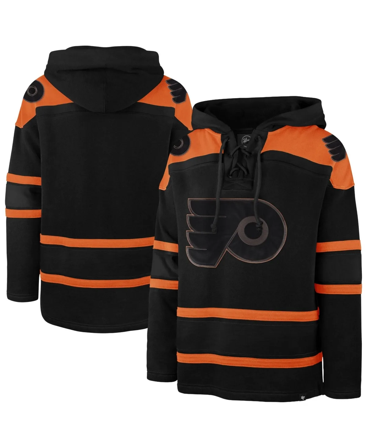 Philadelphia Flyers Fall Color Pop Lacer Hoodie by 47 Brand