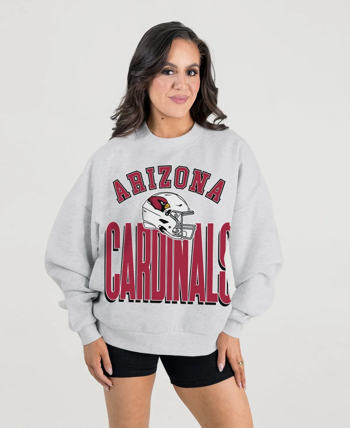 Arizona Cardinals Fierce Focus Premium Oversized Fleece Pullover Sweatshirt