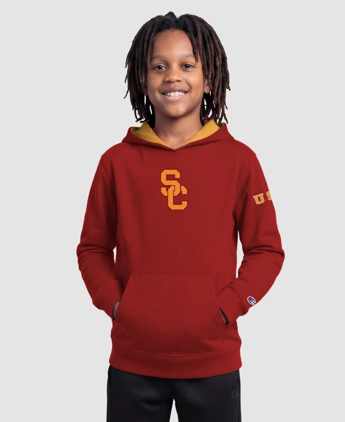 Cardinal Usc Trojans Fleece Hoodie by Champion