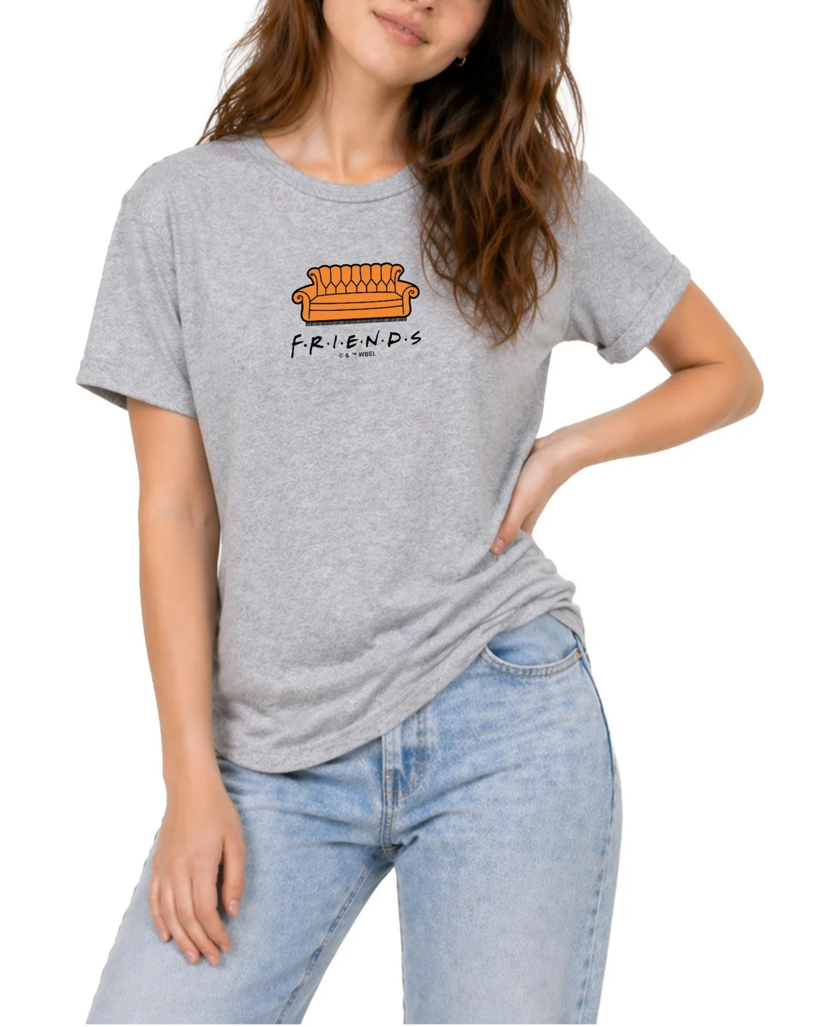 Couch Graphic Oversized-Fit T-Shirt by Friends