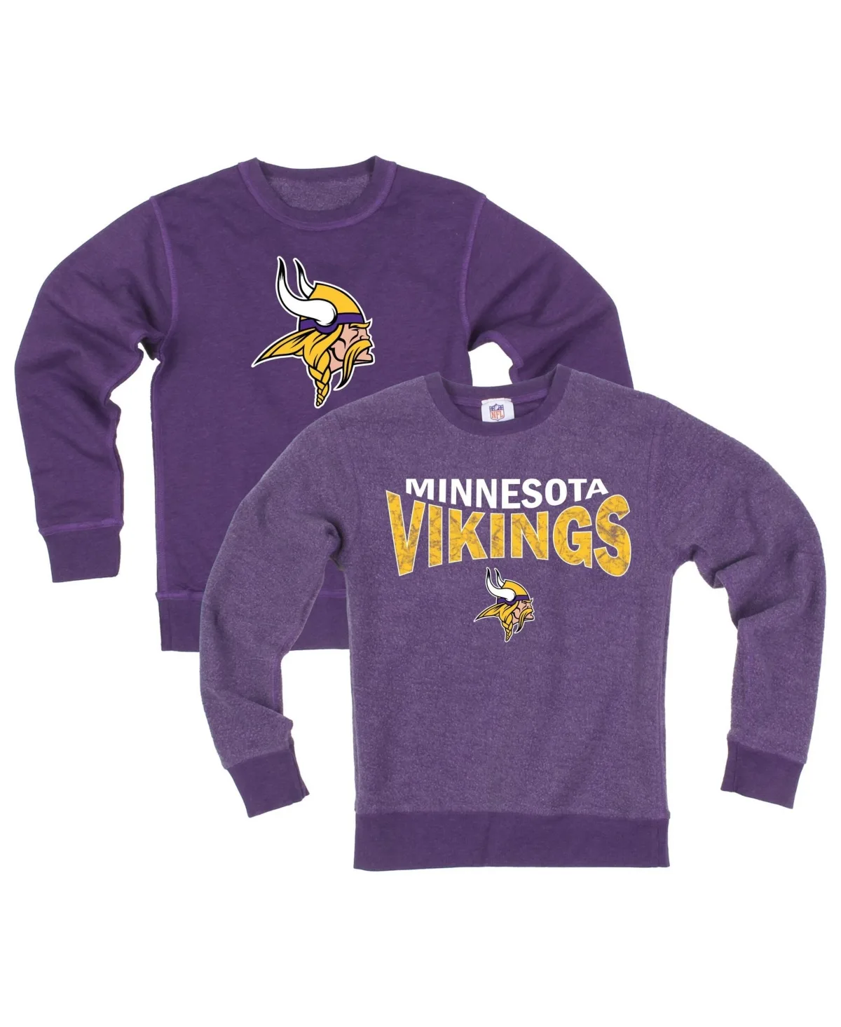 Minnesota Vikings Reversible Fleece Sweatshirt by Wes & Willy