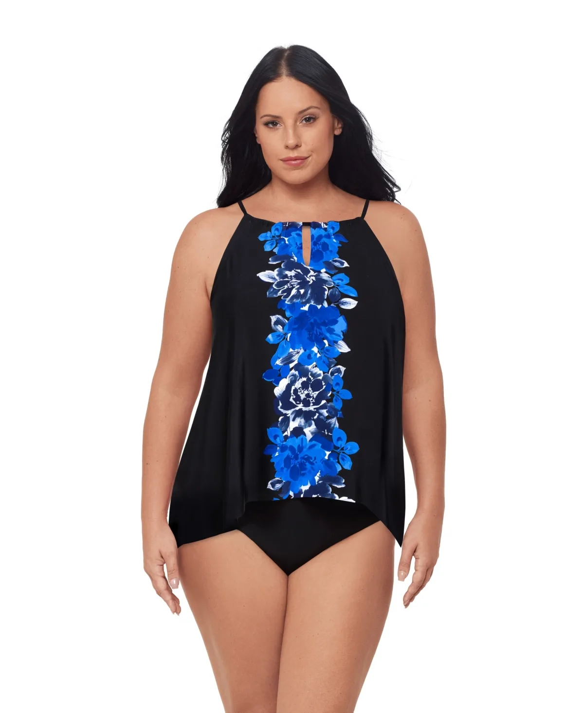 High-Neck Underwire Tankini Top
