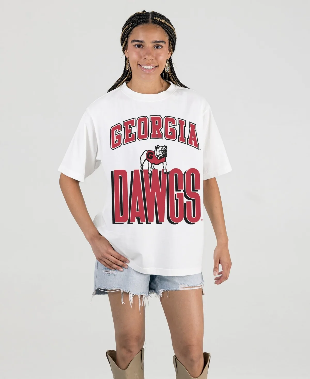 Georgia Bulldogs Oversized Fierce Focus T-Shirt