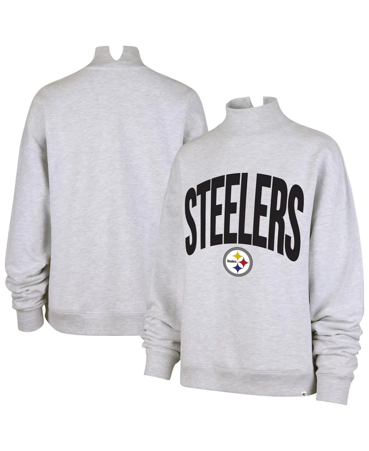 Pittsburgh Steelers Subtle Muse Mock Neck Sweatshirt by 47 Brand
