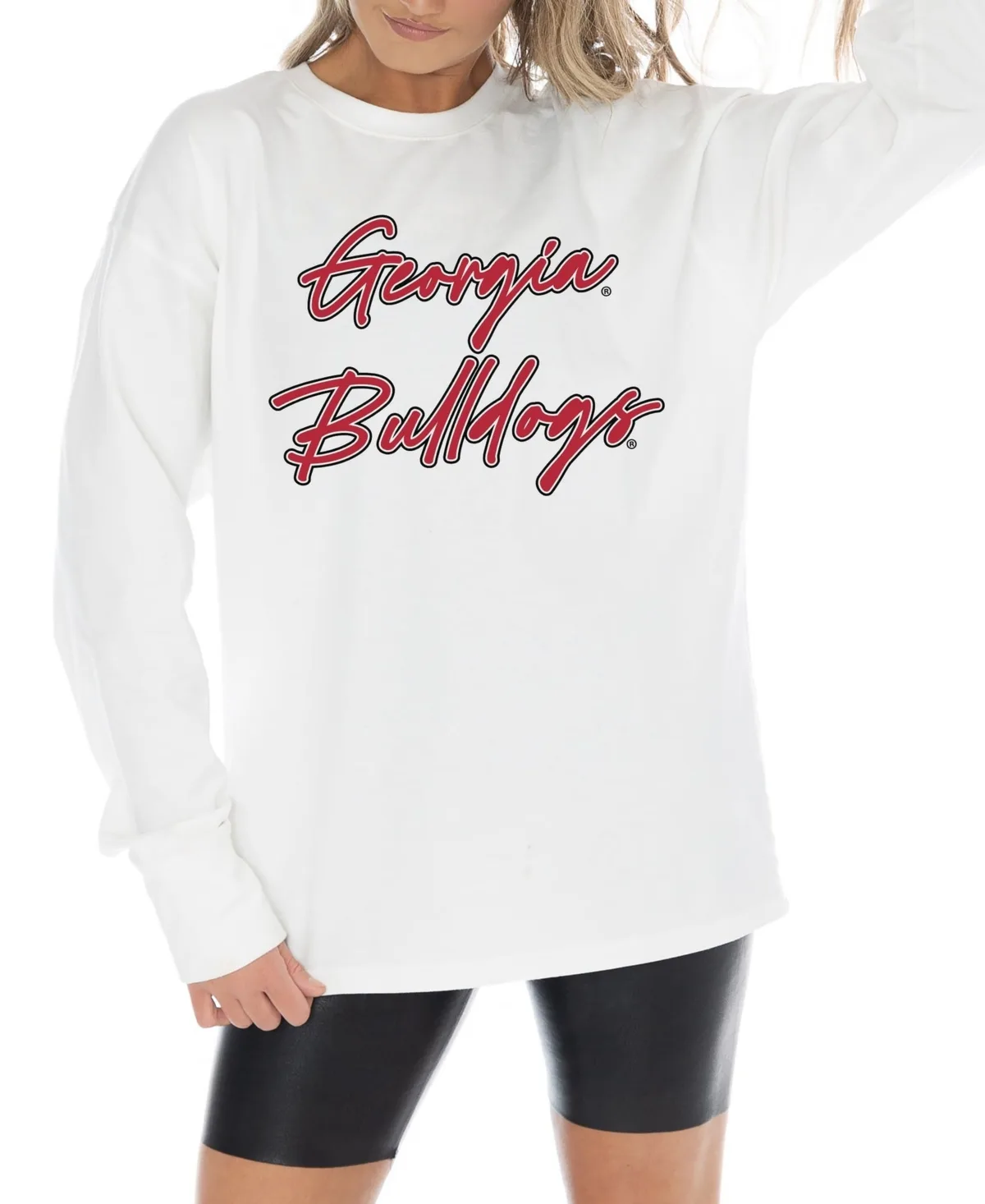 Georgia Bulldogs Midweight Oversized Long-Sleeve T-Shirt