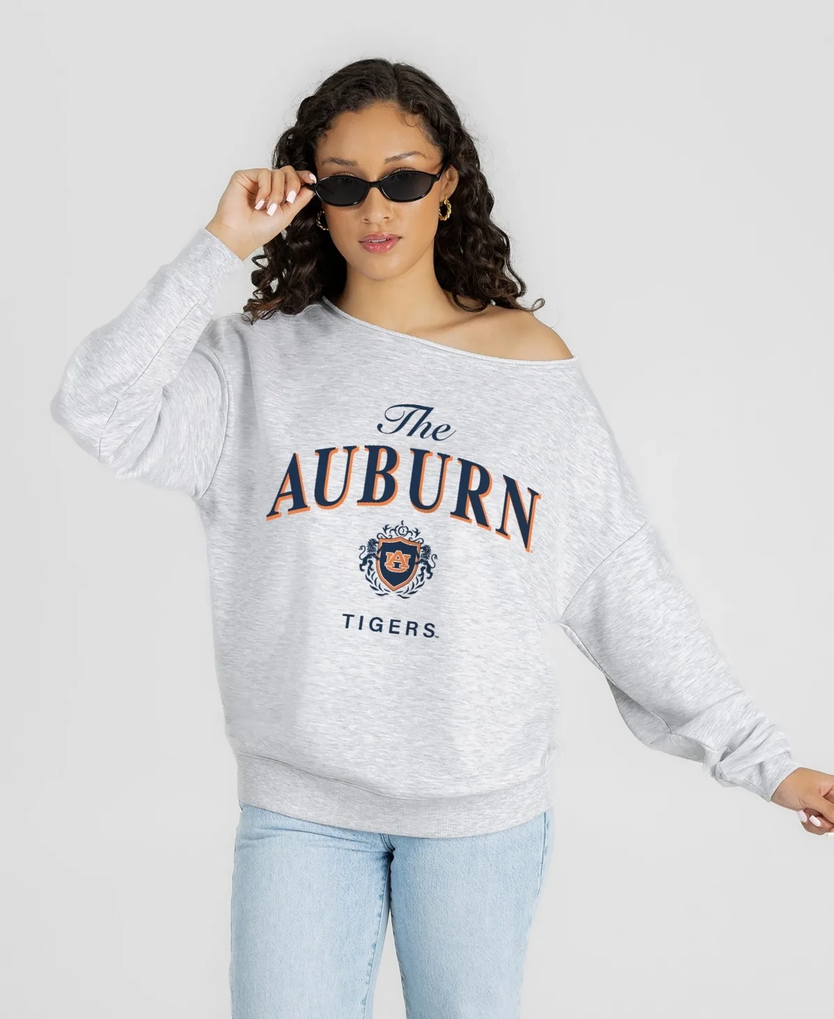 Auburn Tigers Offsides Energy Off-Shoulder Sweatshirt