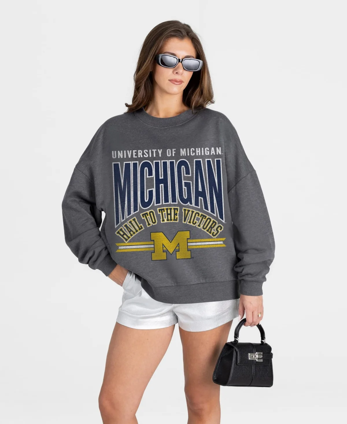 Michigan Wolverines Kickoff Classic Oversized Premium Drop Shoulder Sweatshirt
