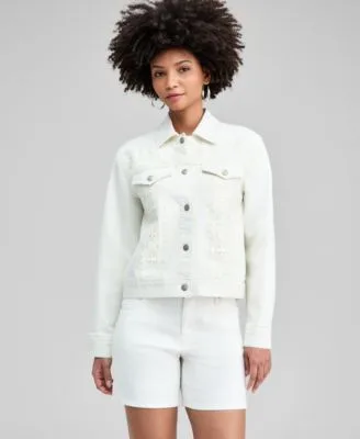 Crochet Denim Jacket by And Now This