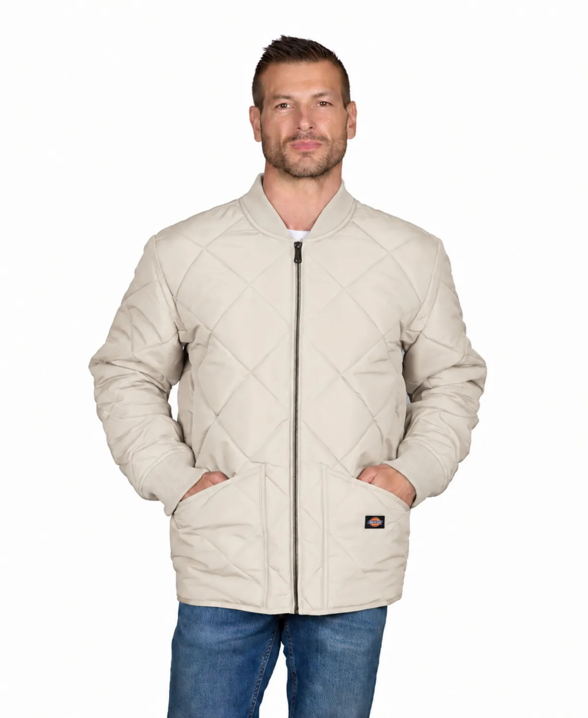 Lightweight Diamond Quilted Regular-Fit Jacket