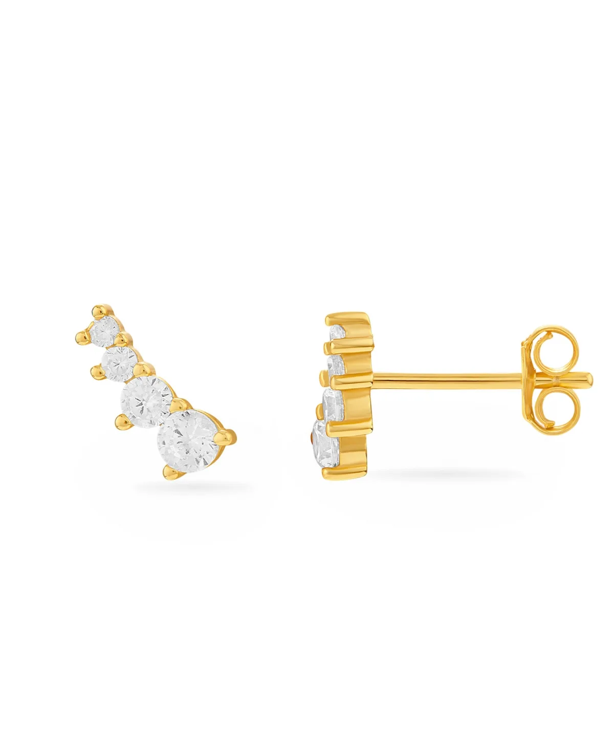 Cubic Zirconia Ear Crawler Earrings by Giani Bernini
