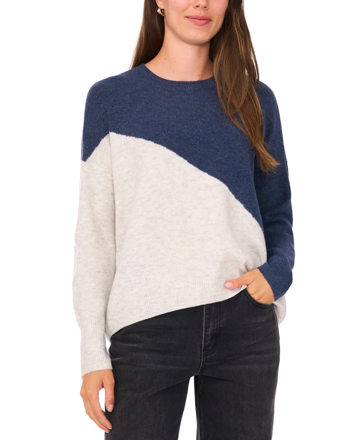 Vertical Colorblock Sweater